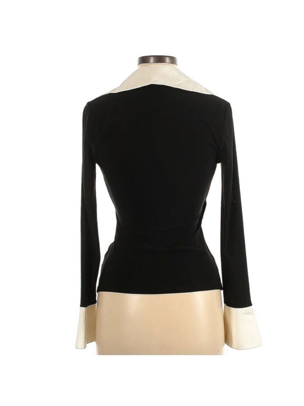 White House Black Market Long Sleeve Ruffle top XS - Picture 2 of 2